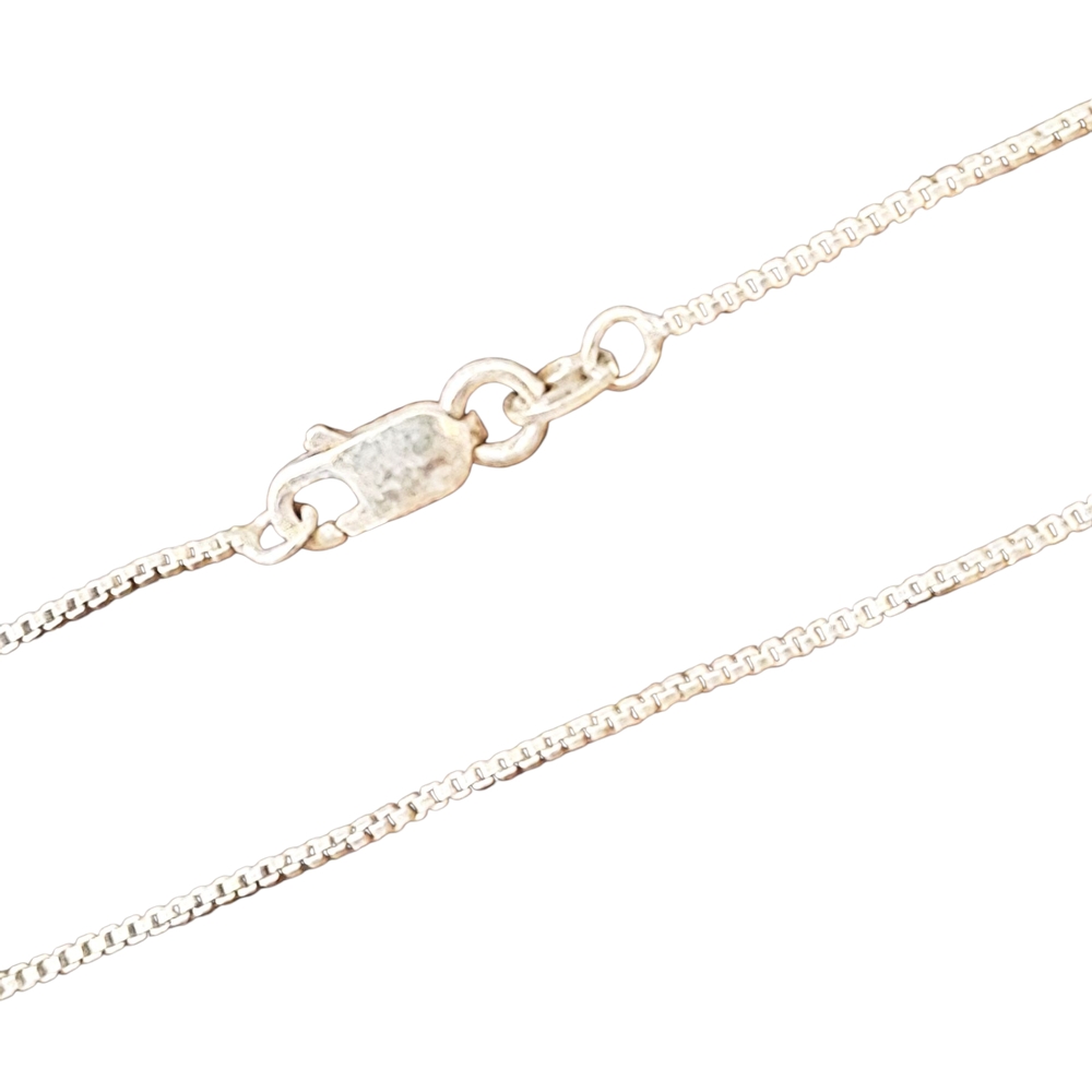 COPY! 1mm Italian Sterling Silver Box Chain 16" Long!